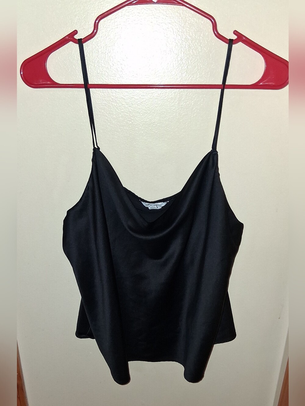 Clothes: Womens Nine West Black Satin Top (Large) NWOT